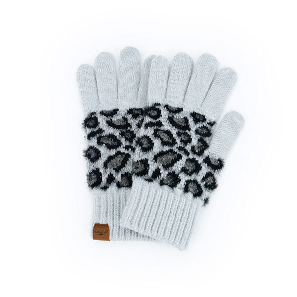 Gloves Snow Leopard Gray