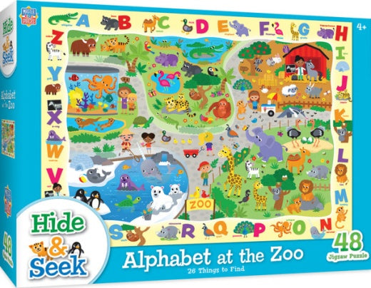 Alphabet At The Zoo Jigsaw Puzzle 48pc