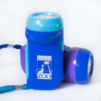 Logo Hand-Crank Flashlight Blue