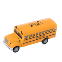 Santa Barbara Zoo Pullback School Bus Toy